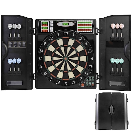 Arachnid Titanium 5400 Electronic Dartboard and Cabinet EDBM680
